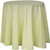 90'' Round Peach Polyester Tablecloth, soft and elegant fabric draping over a round table.