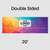 20' Dbl Print Fast Shade Backdrop, double-sided colorful geometric print with custom logo space