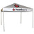 Celina Tent 10' x 10' Classic Series Frame Tent Logo Print, complete, with white canopy featuring a Hearthstone logo and text, supported by metal frame legs.