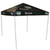 Celina Tent 10' x 10' Classic Series Frame Tent Full Digital Print, complete outdoor event tent with black canopy featuring printed logos and supported by four metal legs.