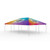 Celina Tent 20' x 30' Classic Series Frame Tent Full Digital Print, large outdoor party tent with vibrant rainbow-colored canopy and sturdy frame.