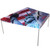 Celina Tent 15' x 15' Classic Series Frame Tent Full Digital Print, complete, with patriotic American flag and Statue of Liberty graphic design on the canopy.