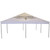 Celina Tent 20' x 20' Classic Series Frame Tent Logo Print, Complete, showing a large white outdoor event tent with a logo on the roof and sturdy support poles.