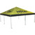 Celina Tent 20' x 20' Classic Series Frame Tent Full Digital Print, complete blue and green tent with sturdy metal frame and digital printed canopy design.