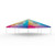 Celina Tent 30' x 30' Classic Series Frame Tent Full Digital Print, complete view of the colorful, printed canopy with supporting poles.