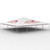 40' x 40' Classic Series Frame Tent Logo Print, Sectional Tent Top, Complete