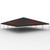 Celina Tent 40' x 40' Classic Series Frame Tent Full Digital Print, Sectional Tent Top, Complete, black tent with red branding and metal frame structure
