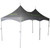 Celina Tent 10' x 20' Pinnacle Series High Peak Frame Tent / Cross Cable MarqueeFull Digital Print, Complete, black high peak frame tent with white poles and digital printing detail.