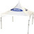 Celina Tent 15' x 15' Pinnacle Series High Peak Frame Tent / Cross Cable Marquee Full Digital Print, complete with white fabric and Bud Light logo design.