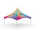 Celina Tent 20' x 20' Pinnacle Series High Peak Frame Tent / Cross Cable Marquee Full Digital Print, complete with colorful multicolor design and customizable logo areas.