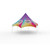 Celina 20' Pinnacle Series Hexagon High Peak Frame Tent / Cross Cable Marquee Full Digital Print, Complete, colorful hexagon tent with full digital print design and high peak frame for outdoor events and exhibitions.