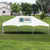 Celina Tent 20' x 30' Master Series Frame Tent Logo Print, Complete, outdoor event tent with a custom logo display on top, set up on a grassy field.