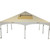 Celina Tent 20' x 20' Master Series Frame Tent Logo Print, complete beige outdoor event tent with sidewalls and metal frame legs.