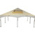 Celina Tent 20' x 20' Master Series Frame Tent Logo Print, Complete, beige-colored event tent with a logo print on the top canopy and metal frame structure.
