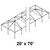 Celina 20' x 70' Classic Series Frame, image showing a large rectangular steel framed structure with multiple support beams and a central chimney, suitable for outdoor shelter or storage.