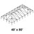 Celina 40' x 80' Classic Series Frame, a structural framework for a large outdoor building or event space.