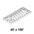 Celina 40' x 100' Master Series Frame, image of a large, detailed outdoor canopy frame structure for construction or event use.