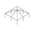 Celina 30' x 30' Master Series Frame, a black metal outdoor gazebo frame with a square shape, supporting structure for a canopy or cover.