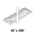Celina 40' x 300' Master Series Frame, a large metal framework structure for tent installation.