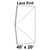40' x 20' Classic Frame Tent Top, Lace End 40' x 20' Classic Frame Tent Top, Lace End