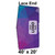 Celina 40' x 20' Classic Frame Tent Top, Lace End, with customizable logo space on vibrant fabric in purple, blue, and pink hues.