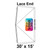 Celina 30' x 15' Classic Frame Tent Top, Lace End, showing a rectangular tent top with lace end design and measurement details for outdoor event use.