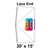 30' x 15' Classic Frame Tent Top, Lace End
