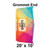 Celina 20' x 10' Classic Frame Tent Top, Grommet End, colorful tent top with grommet at the end and customizable logo space.