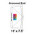 15' x 7.5' Classic Frame Tent Top, Grommet End 15' x 7.5' Classic Frame Tent Top, Grommet End