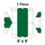 Celina 8' x 8' Gable Frame Tent, 1 Piece, 16 oz. Ratchet Top Replacement, diagram showing the structure and dimensions of the replacement tent top.