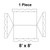 Celina 8' x 8' Gable Frame Tent, 1 Piece, 16 oz. Ratchet Top Replacement, technical diagram of the tent's frame structure showing detailed components.
