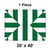 30' x 40' Classic Frame Tent, 1 Piece, 16 oz. Ratchet Top, view of the green and white striped canopy with ratchet top design and labeled dimensions.