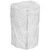 White 55 Gal Hook & Loop Cover, cylindrical protective cover made of lightweight fabric with hook and loop fastening.