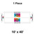 Celina Tent 10' x 40' Classic Gable Frame Tent, 1 Piece, 16 oz. Ratchet Top Replacement, showing the tent top with customizable logo panels and dimensions.