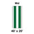 Celina Tent 40' x 20' Classic Gable Frame Tent Top, Mid Section, featuring a durable green and white fabric cover with supporting frame.