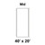 Celina Tent 40' x 20' Classic Gable Frame Tent Top, Mid Section, showing a rectangular tent frame diagram with dimensions and labeled 'Mid'.