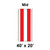 Celina Tent 40' x 20' Classic Gable Frame Tent Top, Mid Section, red and white striped tent cover for event shelter.