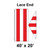 40' x 20' Classic Gable Frame Tent Top, Lace End 40' x 20' Classic Gable Frame Tent Top, Lace End