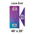 Celina Tent 40' x 20' Classic Gable Frame Tent Top, Lace End, in purple and blue with customizable logo area.