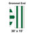 Celina Tent 30' x 15' Classic Gable Frame Tent Top, Grommet End, with detailed diagram of the grommet end and dimensions.