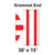 Celina Tent 30' x 15' Classic Gable Frame Tent Top, Grommet End, detailed diagram showing grommet placement on the tent top.