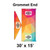 Celina Tent 30' x 15' Classic Gable Frame Tent Top, Grommet End, with colorful geometric design and customizable logo area.