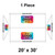 Celina Tent 20' x 30' Classic Gable Frame Tent, 1 Piece with 16 oz. Ratchet Top, with customizable logo panels on each side and top, designed for outdoor events and gatherings.