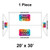 Celina Tent 20' x 30' Classic Gable Frame Tent, 1 Piece, 16 oz. Ratchet Top, with customizable logo areas on the sides and back for event branding and promotional display.