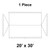 Celina Tent 20' x 30' Classic Gable Frame Tent, 1 Piece, 16 oz. Ratchet Top, technical schematic diagram showing the tent's dimensions and structural design.