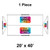 Celina Tent 20' x 40' Classic Gable Frame Tent, 1 Piece, 16 oz. Ratchet Top, with customizable logo space, shown as a diagram of the tent's layout and branding areas.
