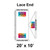 Celina Tent 20' x 10' Classic Gable Frame Tent Top, Lace End, with customizable logo areas on the sides and end of the tent top displayed in the image.