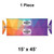 Celina Tent 15' x 45' Classic Gable Frame Tent, 1 Piece, 16 oz. Ratchet Top, with customizable logo area, colorful graphic design, and durable construction.
