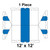 Celina Tent 12' x 12' Classic Gable Frame Tent, 1 Piece, 16 oz. Ratchet Top Replacement, diagram showing the tent's gable frame structure and ratchet top replacement part in blue.