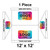 Celina Tent 12' x 12' Classic Gable Frame Tent, 1 Piece, 16 oz. Ratchet Top Replacement, with customizable logo areas on the side panels and roof for event branding.